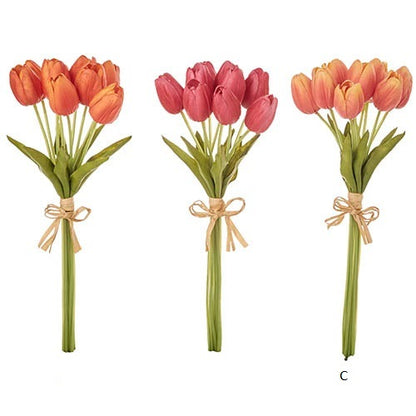 Real Touch Tulip Bouquet Bundle 15-in - Mellow Monkey