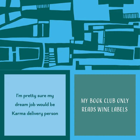 Double Sided Cocktail Napkin - Book Club / Dream Job - Mellow Monkey