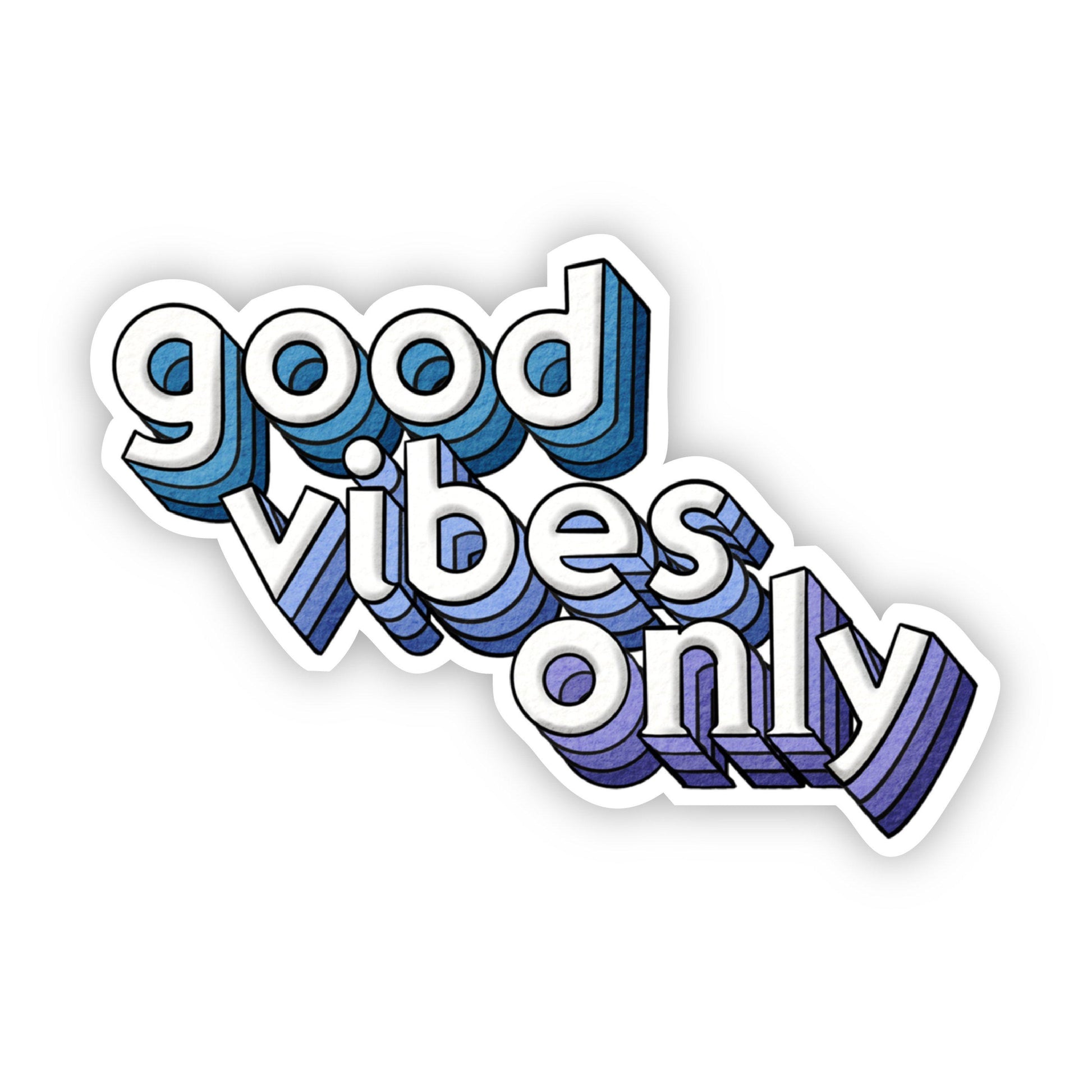Good Vibes Only - Vinyl Decal Sticker - Mellow Monkey