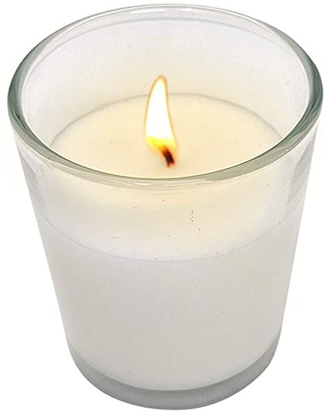 Votive Candle in Glass Cup - Unscented - 2-3/8-in - Mellow Monkey