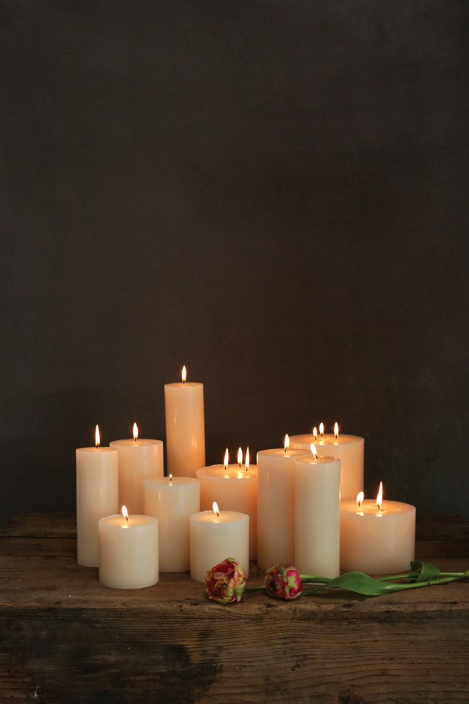 Flaire Unscented Wax Candle Pillar - 3-in x 4-in - Mellow Monkey