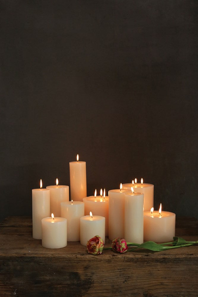 Flaire Unscented Wax Candle Pillar - 3-in x 6-in - Mellow Monkey