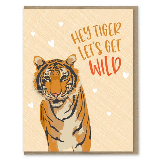 Hey Tiger Let's Get Wild - Greeting Card - Mellow Monkey