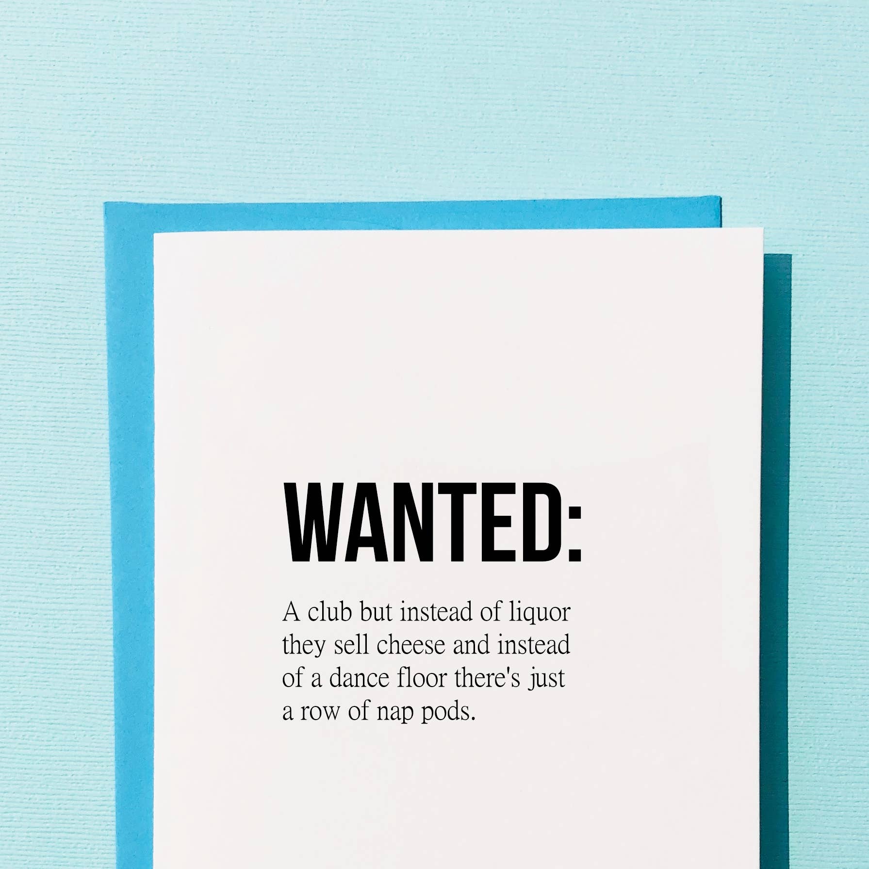Wanted A Club - Funny Birthday Card - Mellow Monkey