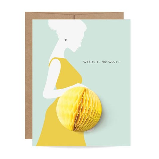 Worth The Wait - Baby - Expecting - Pop-up Greeting Card - Mellow Monkey