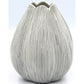 Champa Porcelain Bud Vase - Striped - 4.10"W x 5.35"H - Mellow Monkey