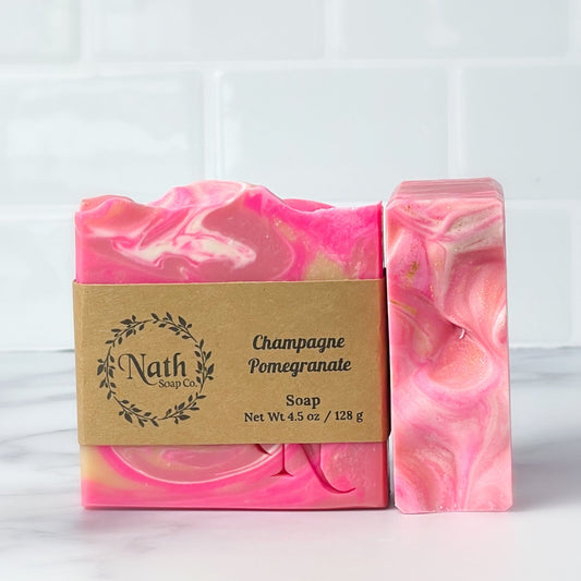 Champagne Pomegranate - Artisan Bar Soap from Nath Soap Co. - Mellow Monkey
