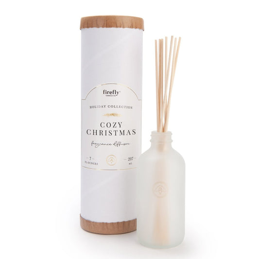 Firefly Holiday Reed Diffuser - Cozy Christmas - 7-oz - Mellow Monkey