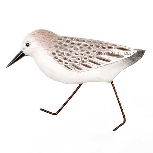 Sanderling Hand Carved Wall Mounted 6-in - Mellow Monkey