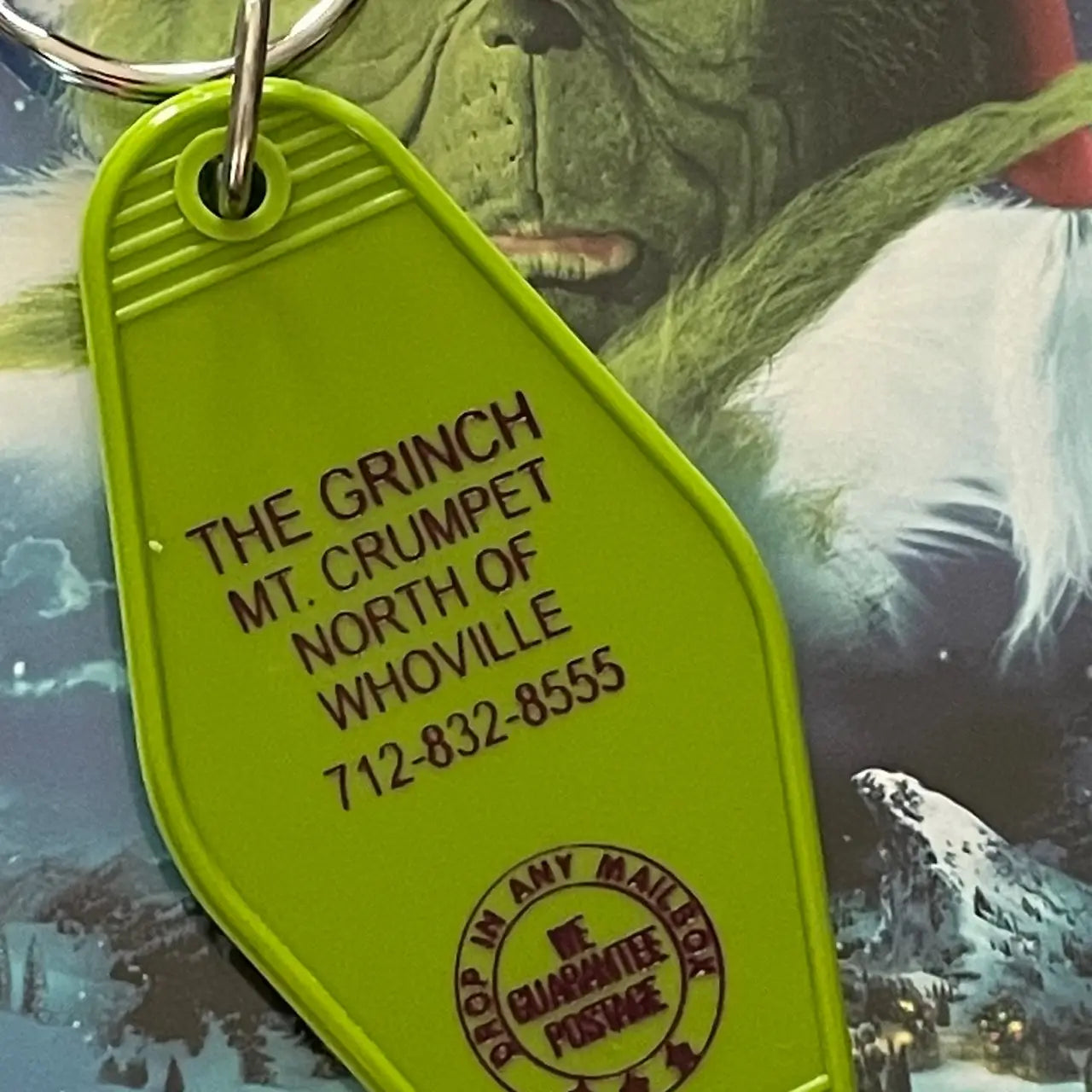 Motel Key Fob - The Grinch - Mellow Monkey