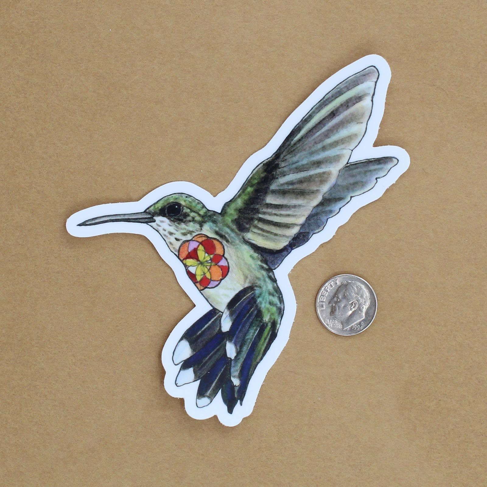 Hummingbird STICKER - Mellow Monkey