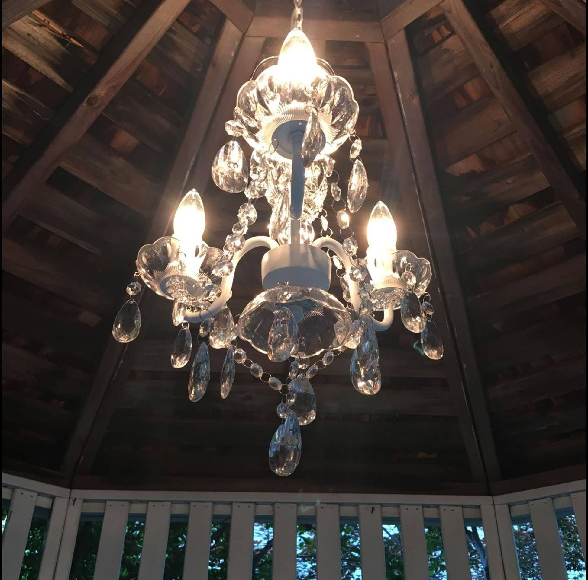 Chandelier - 3 Light - Plug In - Crystal Clear - Mellow Monkey