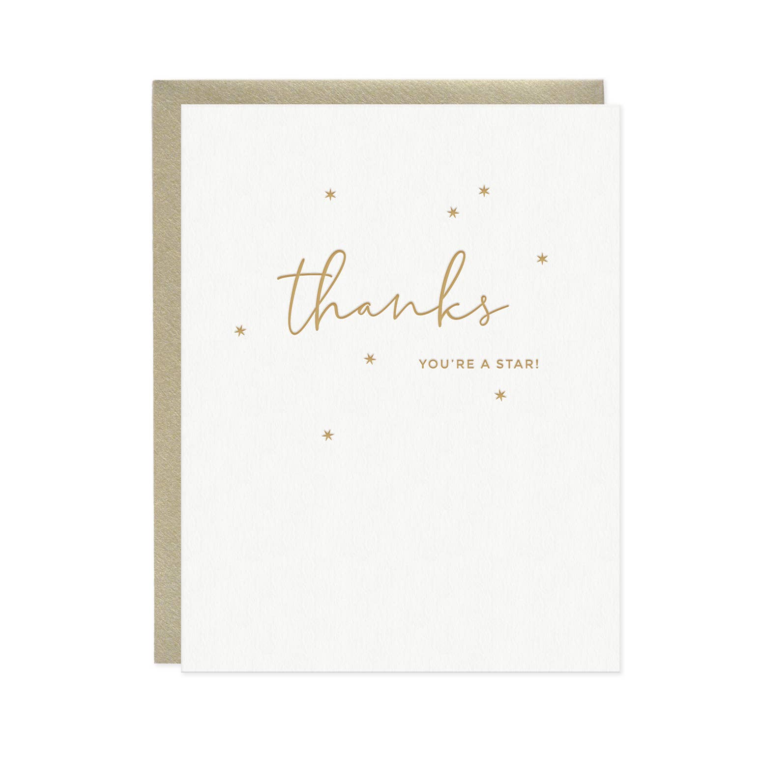 Thanks, You're A Star - Appreciation Gratitude Greeting Card - Mellow Monkey