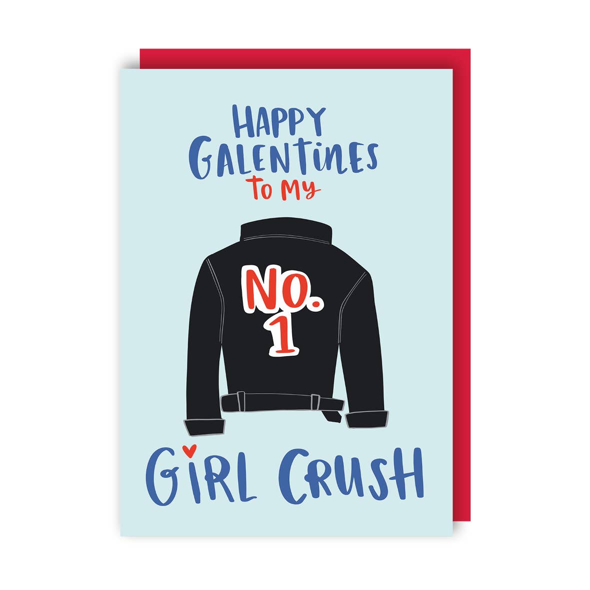 Happy Galentine's Day To My Girl Crush - Greeting Card - Mellow Monkey