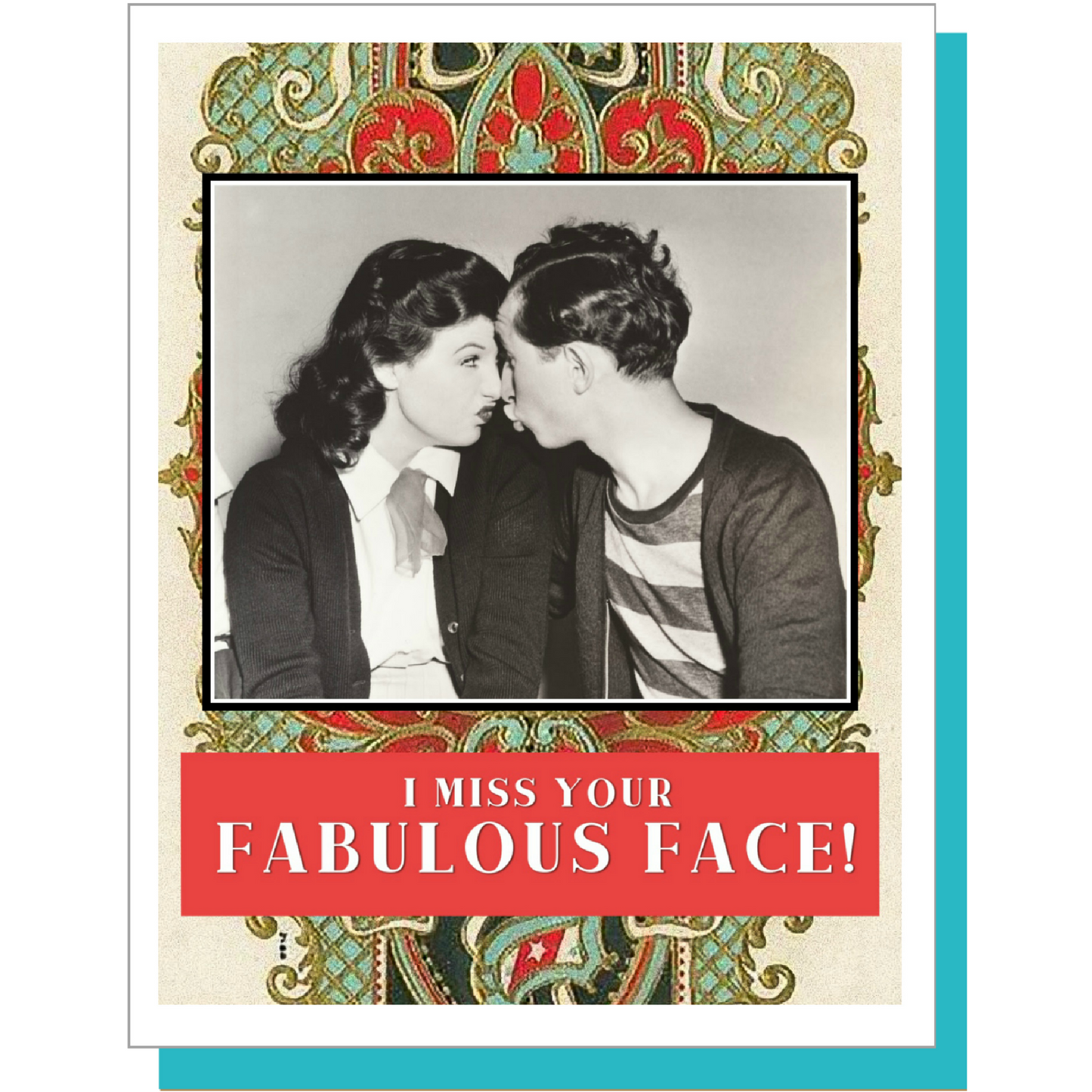 I Miss Your Fabulous Face! - Greeting Card - Mellow Monkey