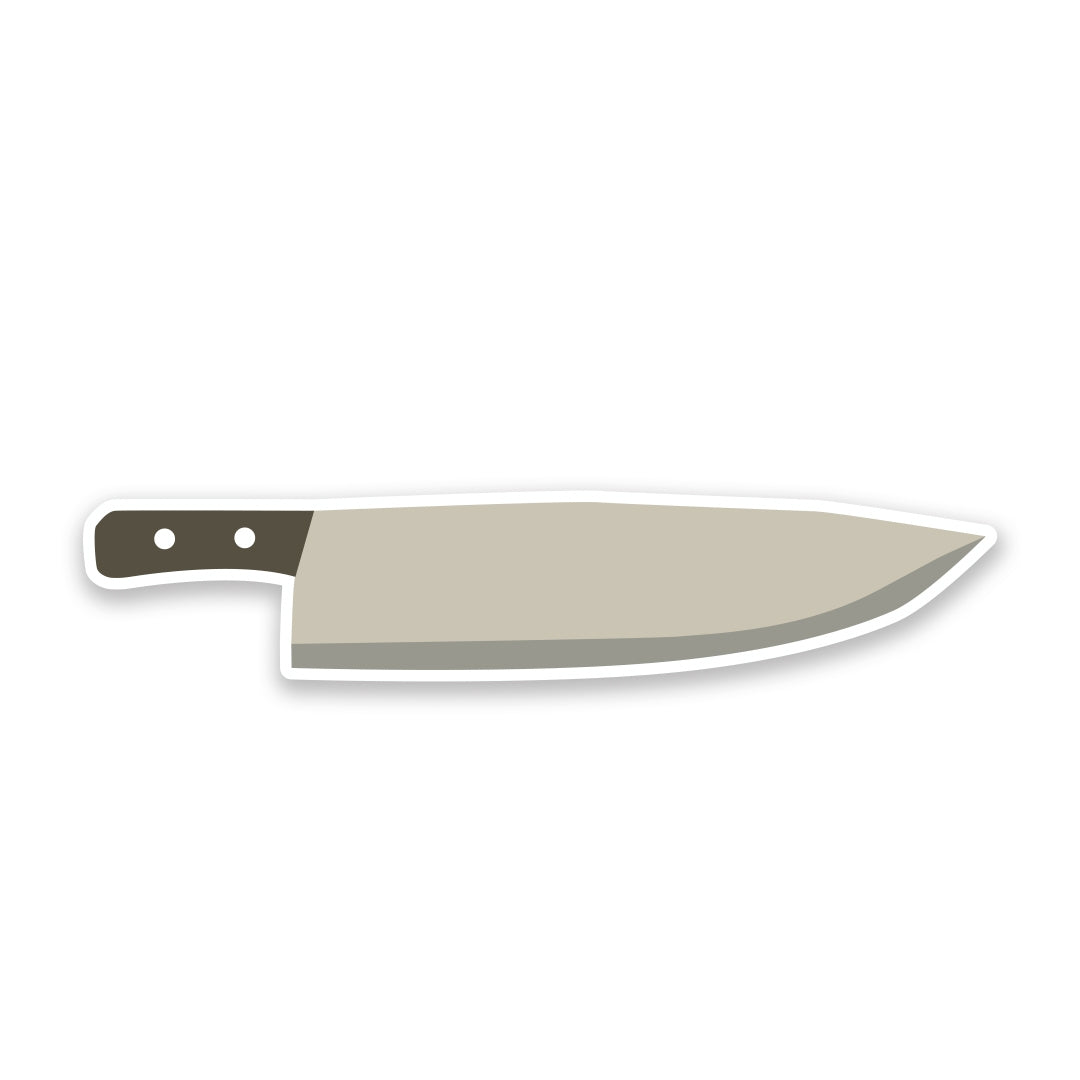 Chef's Knife - Vinyl Sticker Decal - 5-in - Mellow Monkey