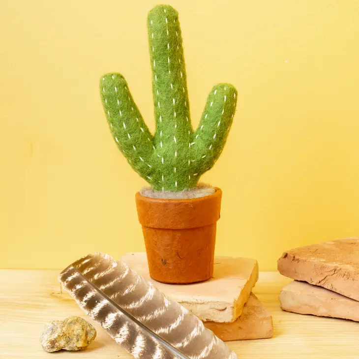 Saguaro Potted Cactus Plant - Mellow Monkey