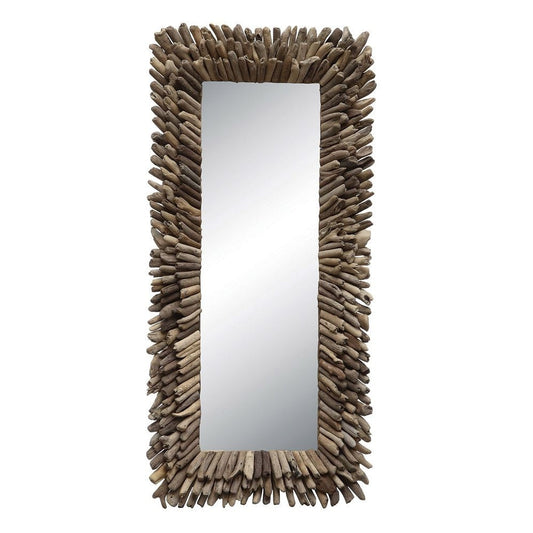 Driftwood Wall Mirror - Starburst - 51-in - Mellow Monkey