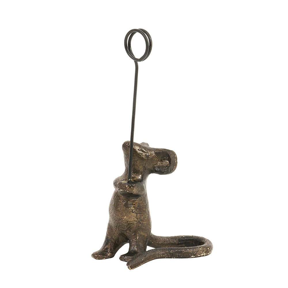 Cast Iron Mouse Card Holder - 4-in. - Mellow Monkey