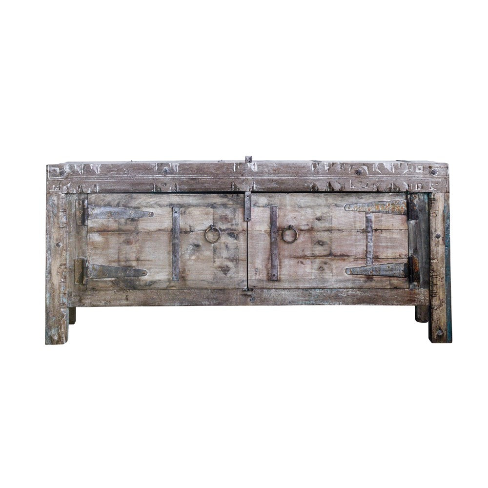 Reclaimed Wood & Metal Console - 63-1/2-in - Mellow Monkey