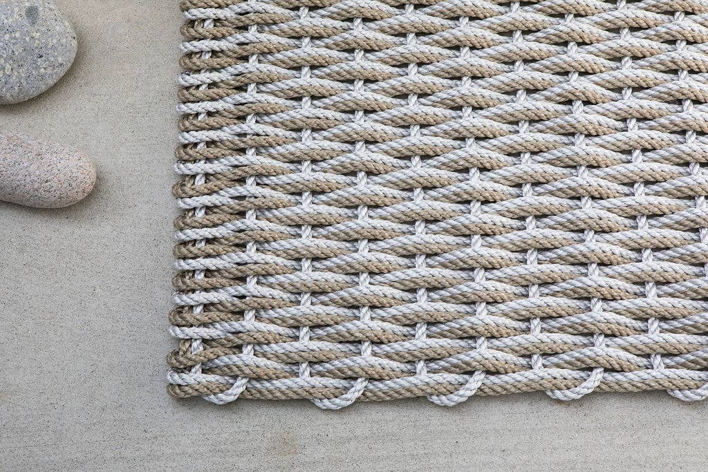 The Rope Co. - Fog Gray and Sand Doormat - Mellow Monkey
