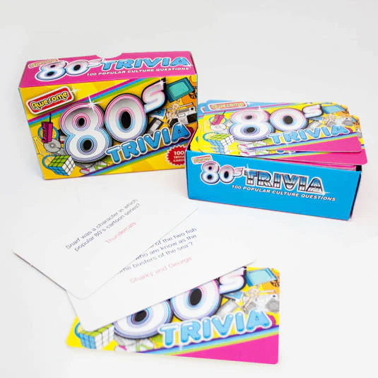 Awesome 80s Trivia Cards - Mellow Monkey