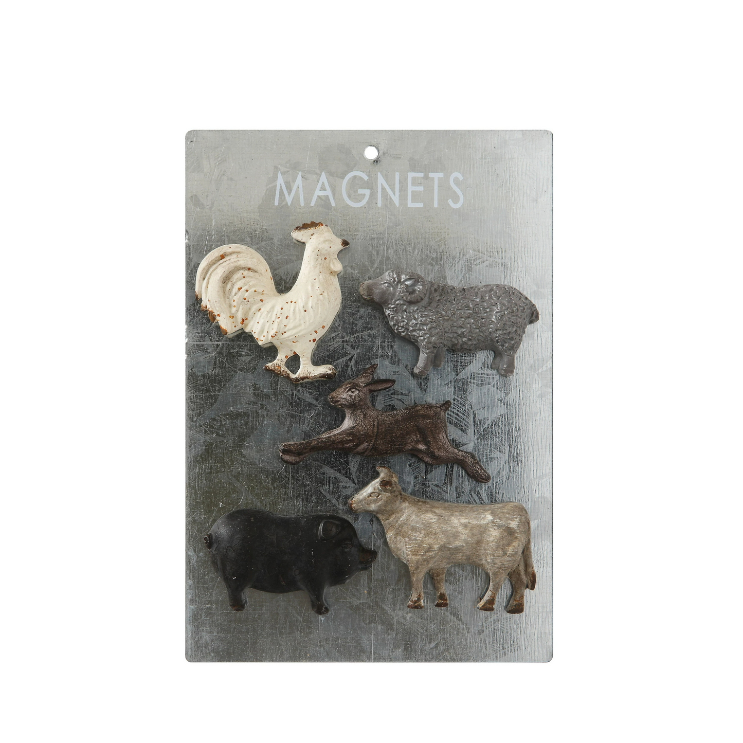 Barnyard Pewter Magnets - 2-in - Mellow Monkey