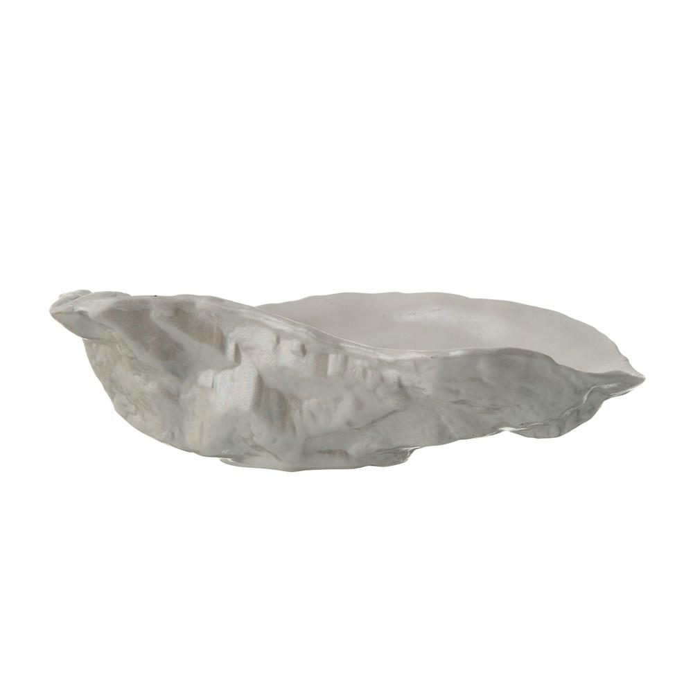 Ceramic Oyster Dish With Iridescent Finish - 5-in. - Mellow Monkey