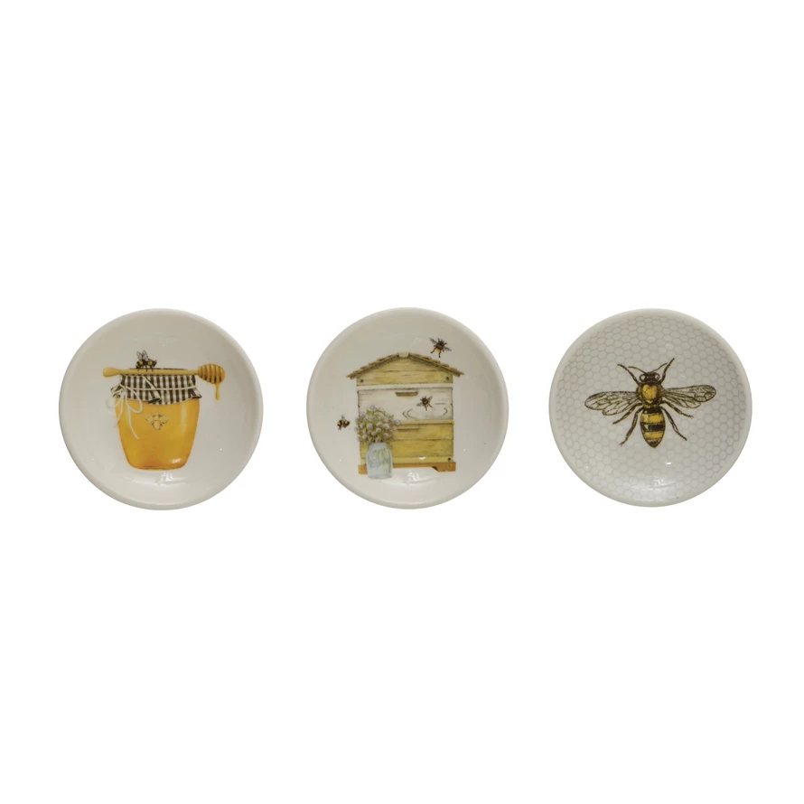 Kate Aspen Bee Happy Trinket Dish (Set of 3)