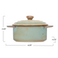 Stoneware Mini Baker with Reactive Glaze - Matte Celadon Color - Mellow Monkey