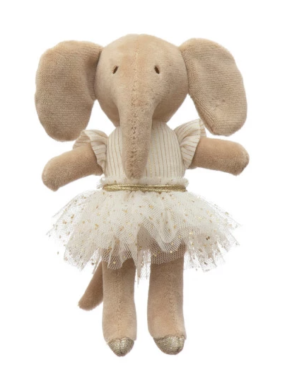 Plush Elephant Ballerina - 8-in - Mellow Monkey