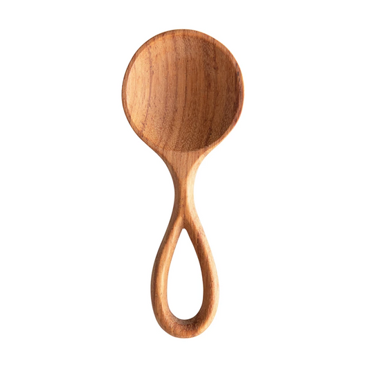 Hand-Carved Doussie Wooden Spoon - 5-in - Mellow Monkey