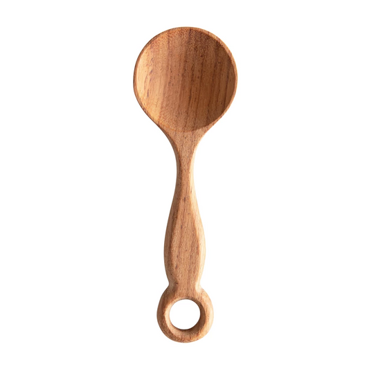 Hand-Carved Doussie Wooden Spoon - 5-1/4-in - Mellow Monkey