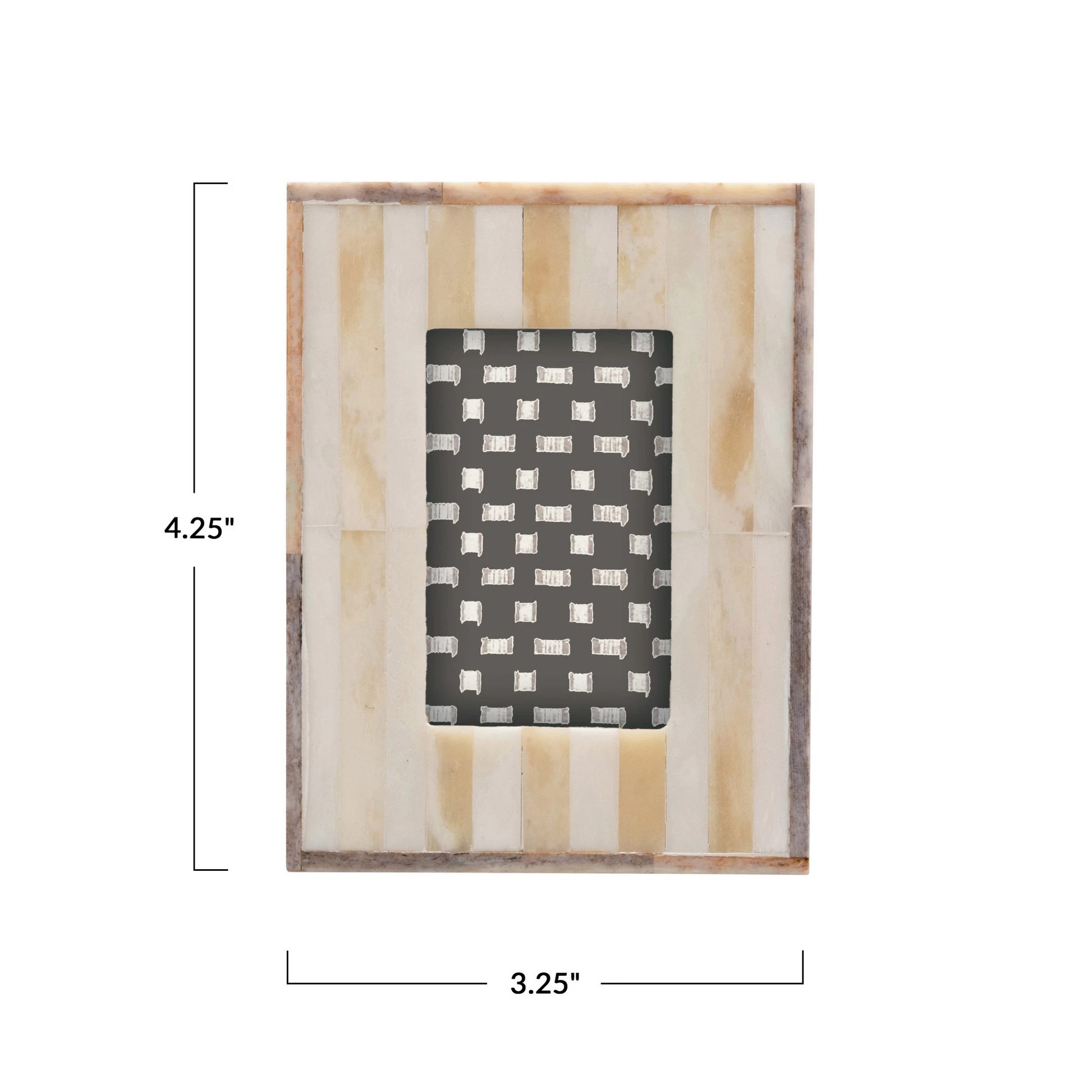 Handmade Two-Tone Photo Frame - For 2-in x 3-in Photo – Mellow Monkey
