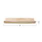 Decorative Paulownia Wood Curved Tray - Natural - 15-in - Mellow Monkey