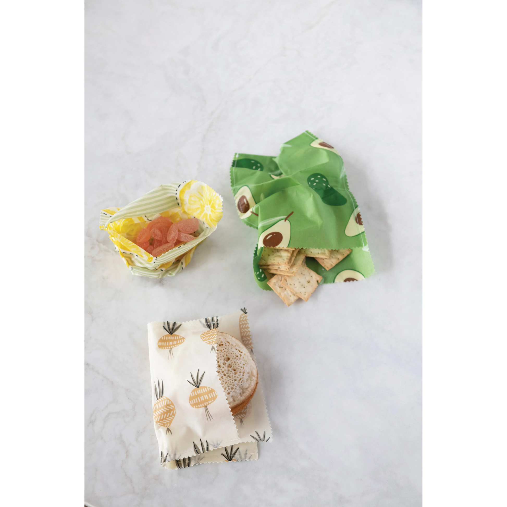 Reusable Fabric Beeswax Food Bags - 12 Styles - Mellow Monkey