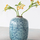 Terra-cotta Vase with Floral Pattern - 6-in - Mellow Monkey