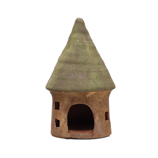 Decorative Terra-Cotta Toad House - 11-1/4-in - Mellow Monkey