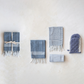 Cotton Hamman Tea Towels - Blue and White - Set of 3 - Mellow Monkey