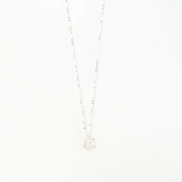 Asri Sea Turtle Necklace - Silver - Mellow Monkey