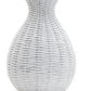 White Ceramic Wicker Vase - 5 Styles d