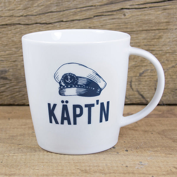 Kapt'n Captain Sailor Hat - Ceramic Coffee Tea Mug - Mellow Monkey