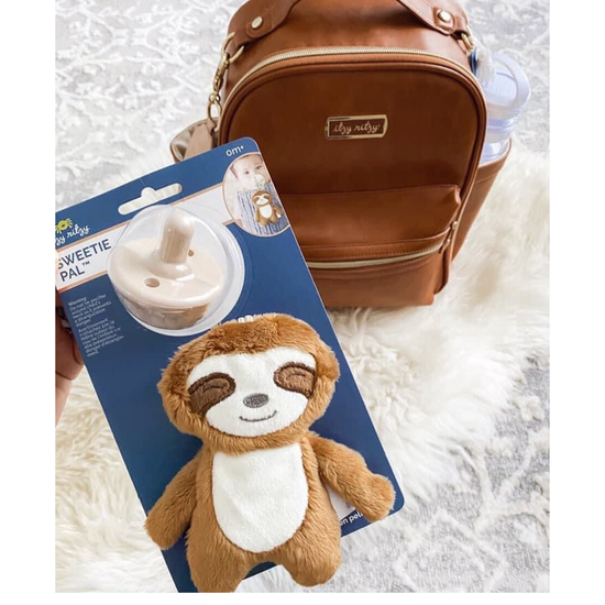 Sloth Sweetie Pal™ Pacifier & Stuffed Animal - Mellow Monkey