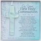 First Holy Communion Cross - Handmade Glass - Mellow Monkey