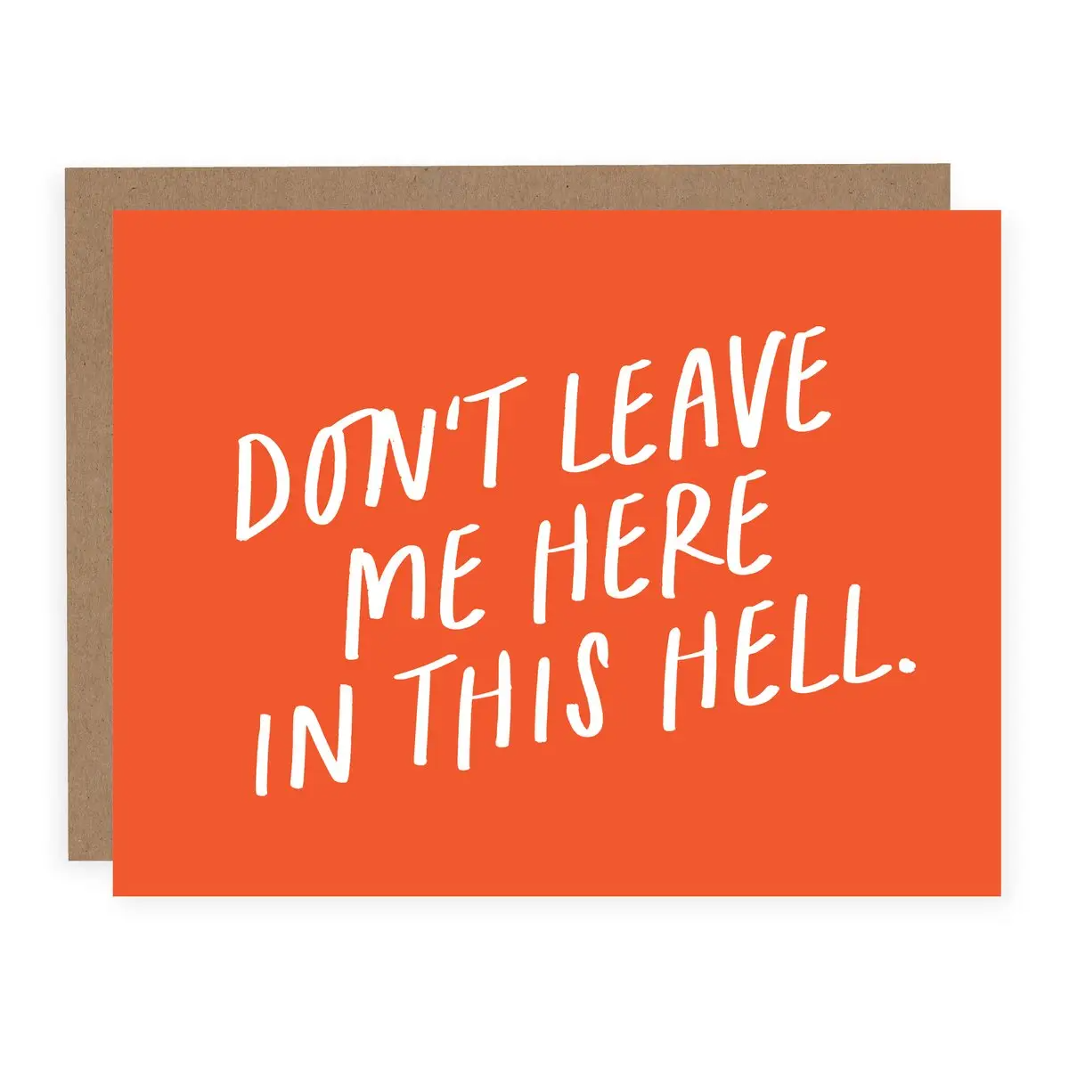 Don't Leave Me Here in This Hell Retirement Card - Mellow Monkey