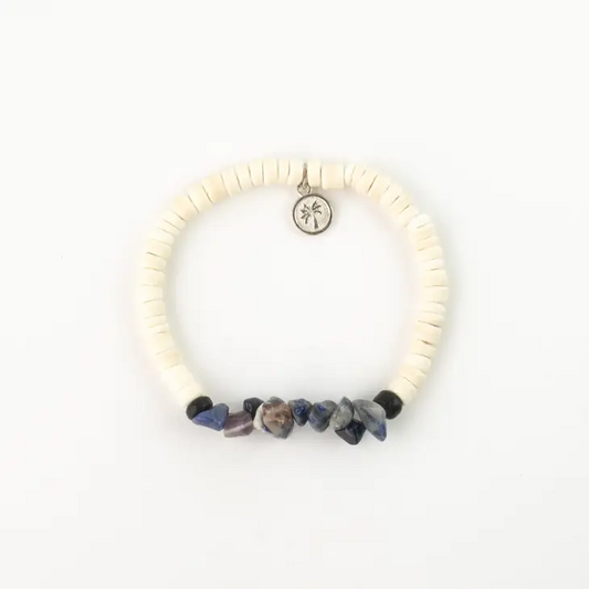 Senja Gemstone Bracelet - Blue - Mellow Monkey