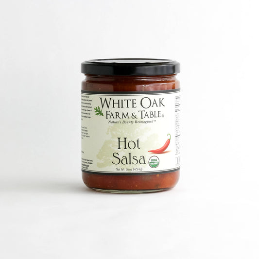 White Oak Farm and Table - Organic Hot Salsa - 16-oz - Mellow Monkey