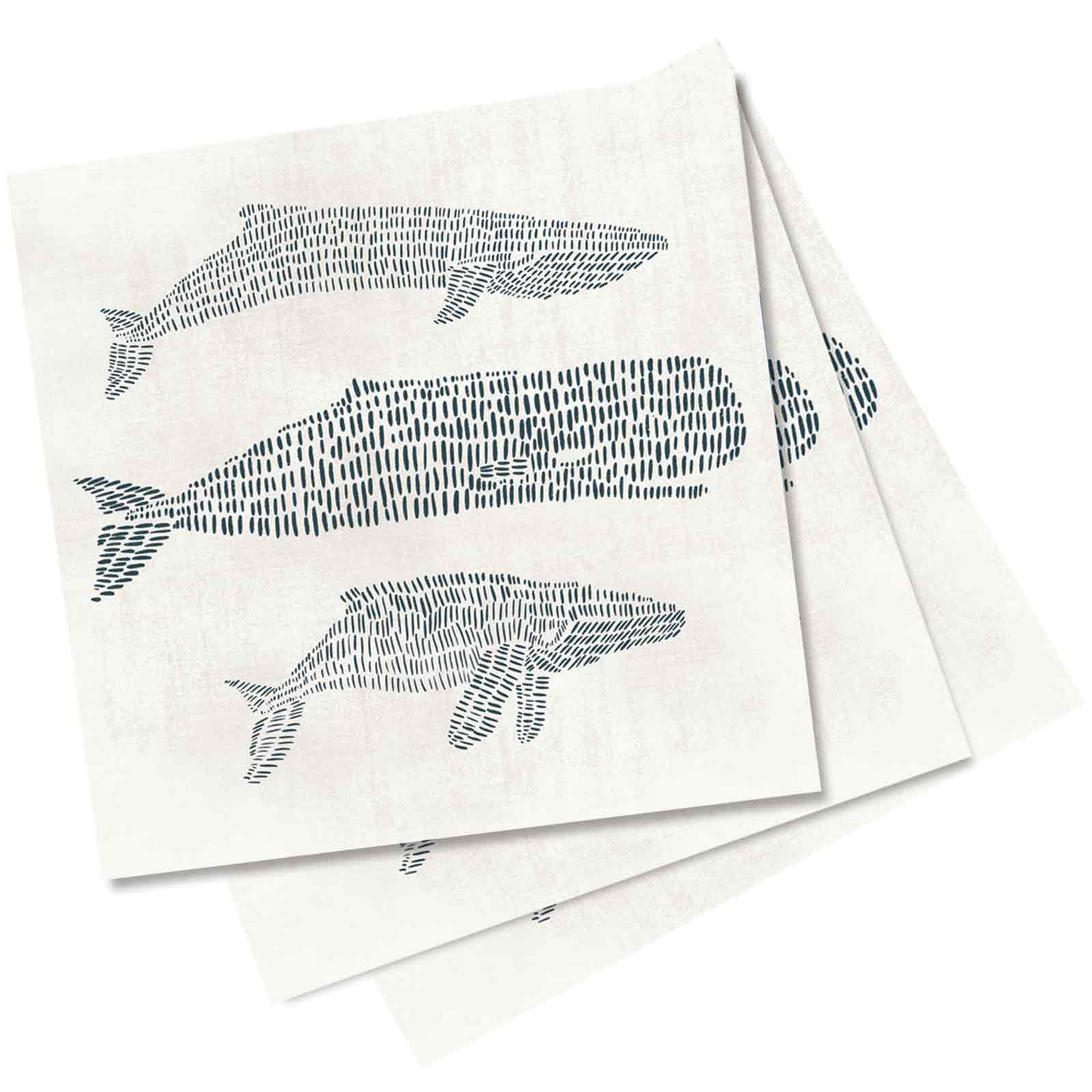 Whales - Cocktail Napkins - 20 Pack - Mellow Monkey