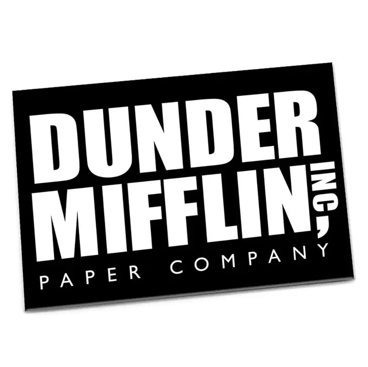 Dunder Mifflin Paper Company - The Office Magnet - 2-1/2-in. x 3-1/2-in. - Mellow Monkey
