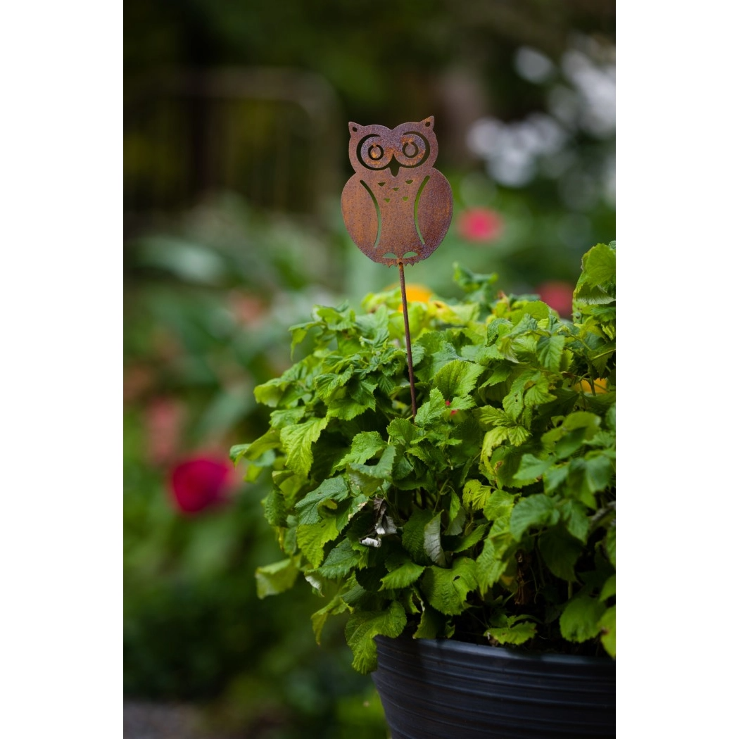 Owl Garden or Potted Plant Pick - 20-in - Mellow Monkey